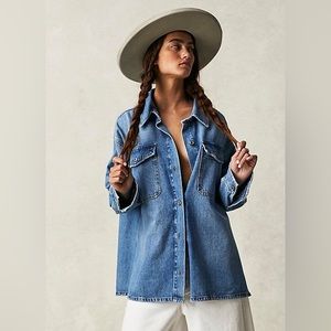 Free People We The Free Leon Denim Top